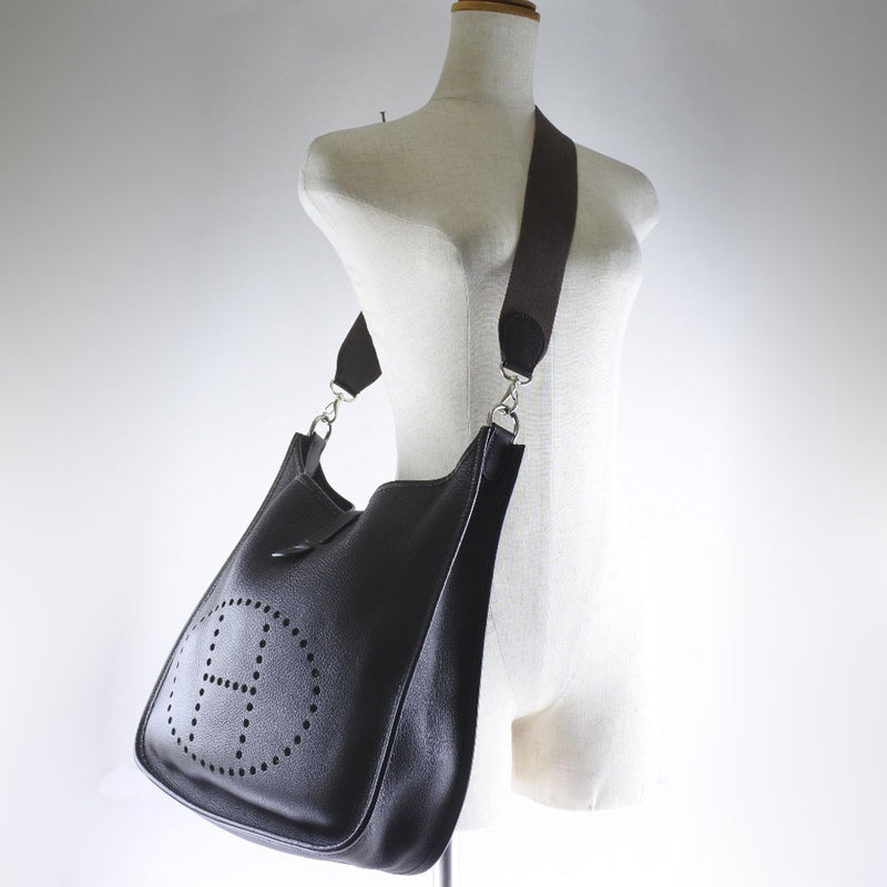 [HERMES] Hermes Evrin 1gm shoulder bag Toryonon Lemance Koei Tea □ F engraved ladies shoulder bag