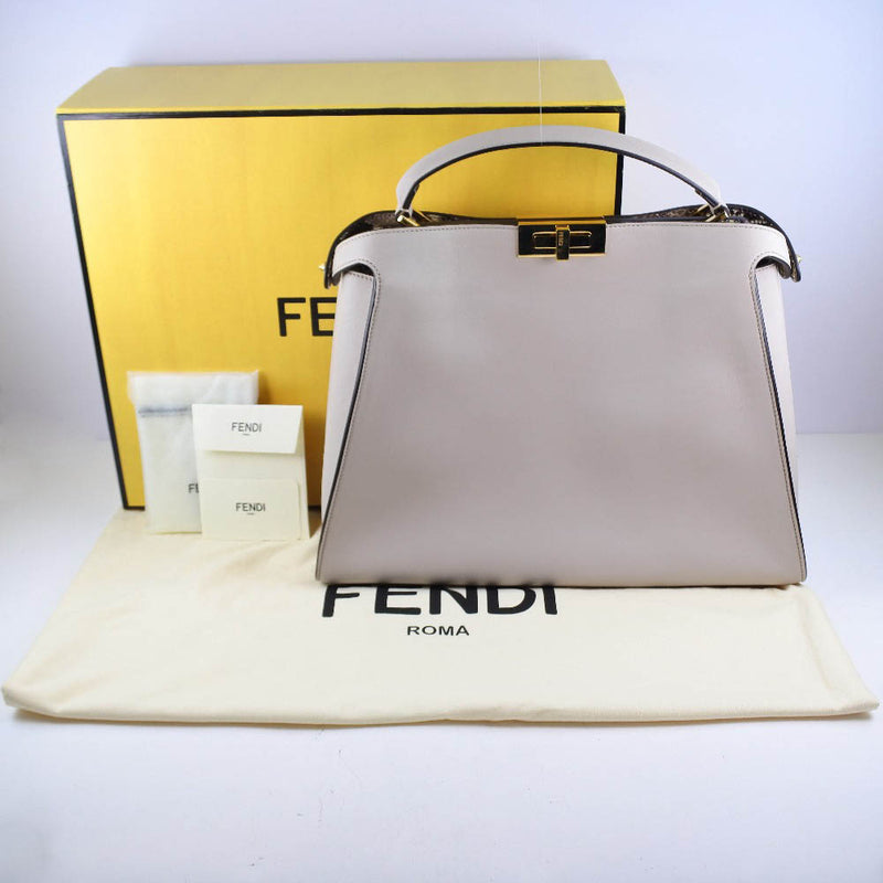 [FENDI] Fendi Poka Boo Essence Surie Python 8BN300 9PW F09SA Shoulder bag Curf Ladies shoulder Bag A+Rank