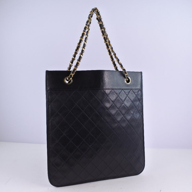 [CHANEL] Chanel Chain Matrasse Shoulder Bag Calf Black Ladies Shoulder Bag