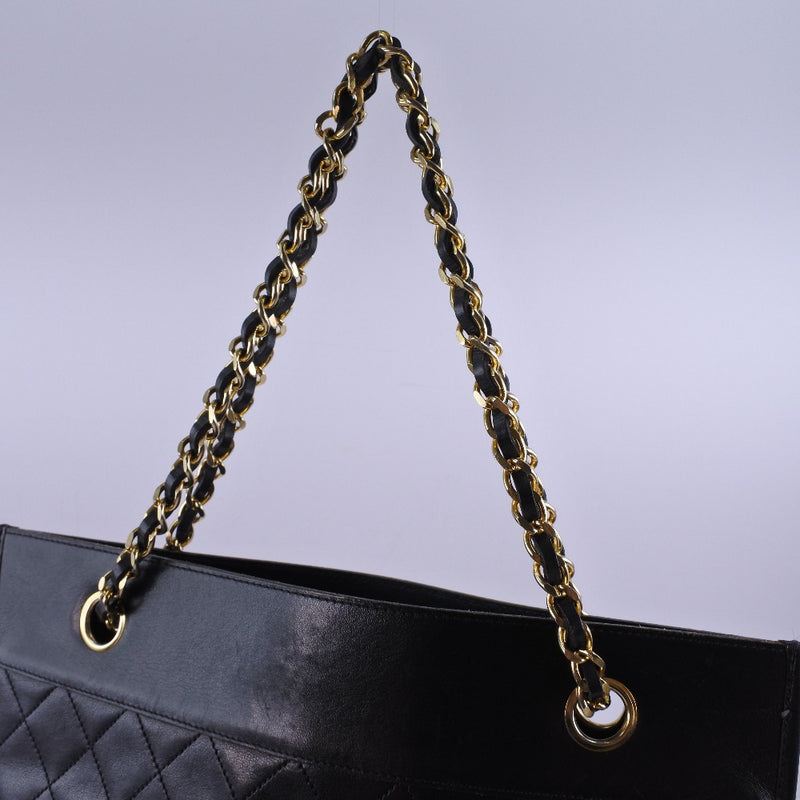[CHANEL] Chanel Chain Matrasse Shoulder Bag Calf Black Ladies Shoulder Bag
