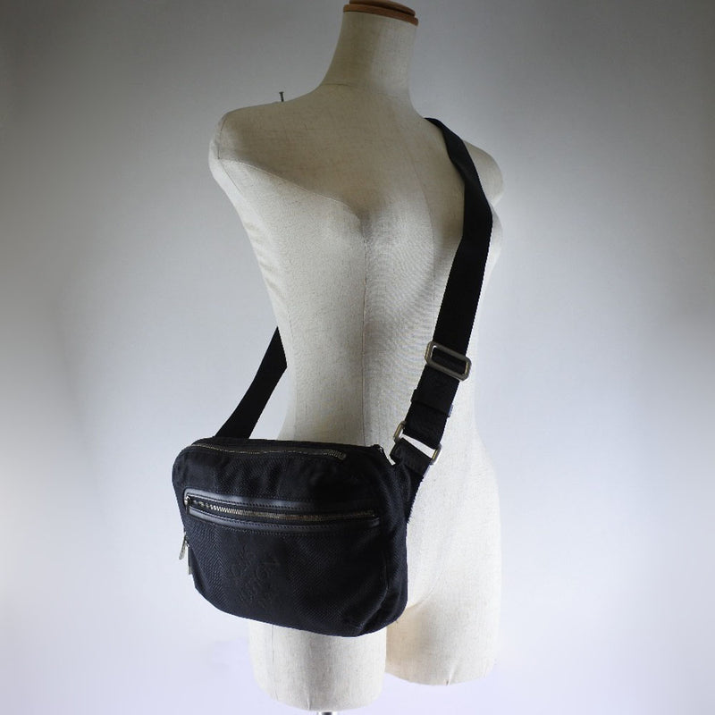 [Louis Vuitton] Louis Vuitton Alche M93021身体袋Damijean Canvas Noir黑色AR0037雕刻女士身体袋