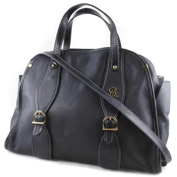 [CHLOE] Chloe 2WAY Shoulder Handbag Calf Black Ladies Handbag