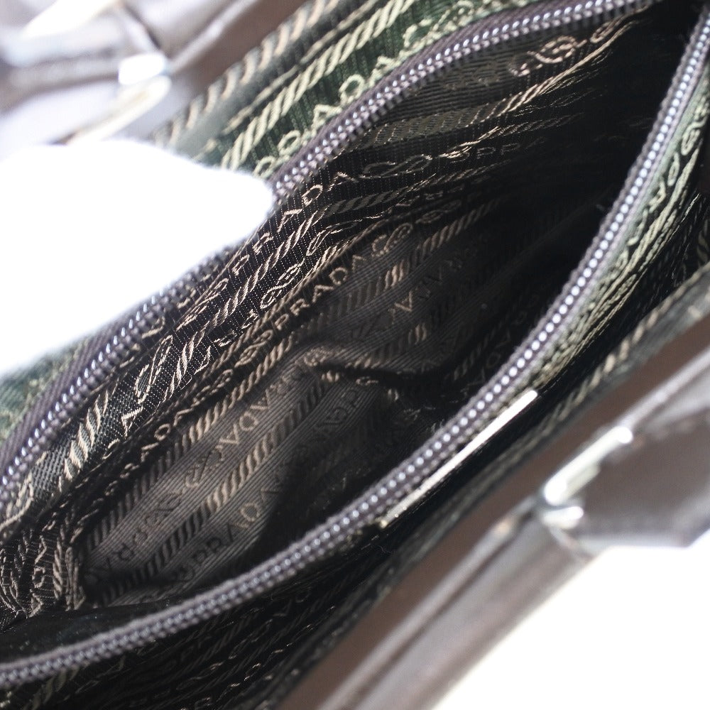 【PRADA】プラダ VITELLO FRAME B11103 カーフ こげ茶 レディース ショルダーバッグ PRADA - 【PRADA】プラダ VITELLO FRAME B11103 カーフ こげ茶