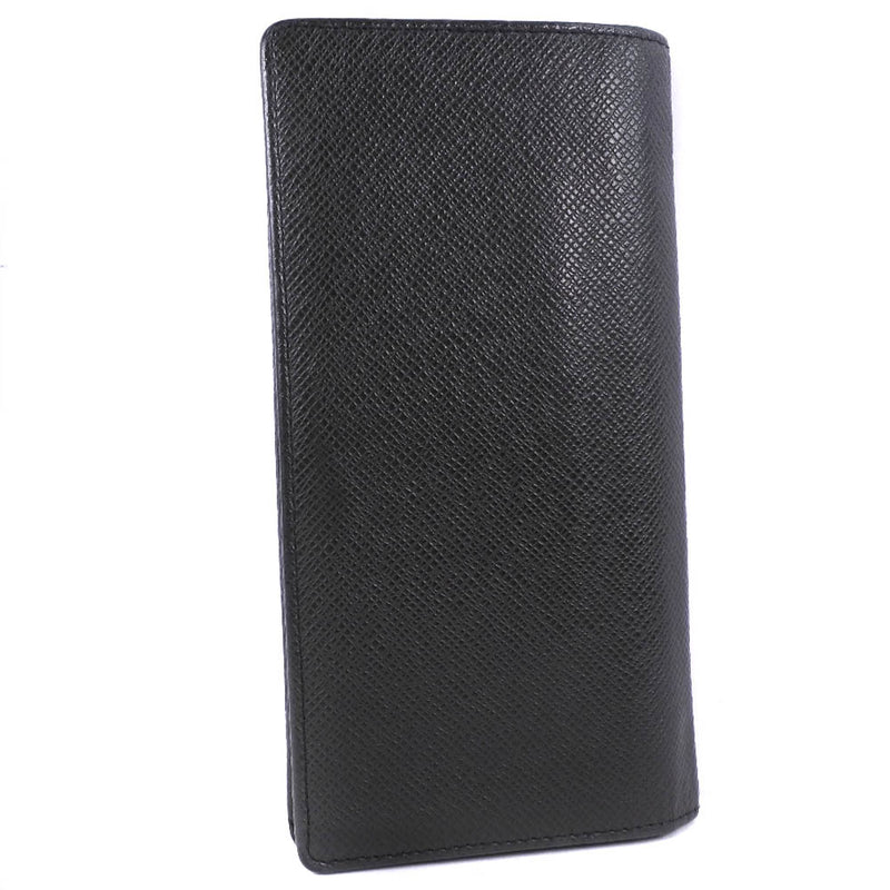 [LOUIS VUITTON] Louis Vuitton Portofoyle Blaza M32838 Long Wallet Taiga Acaju Black TA0194 Engraved Men's Long Wallet