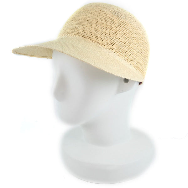 [HERMES] Hermes 
 Straw hat and other hats 
 191028N 1858 Straw Natural Beige Straw Hat Ladies S Rank