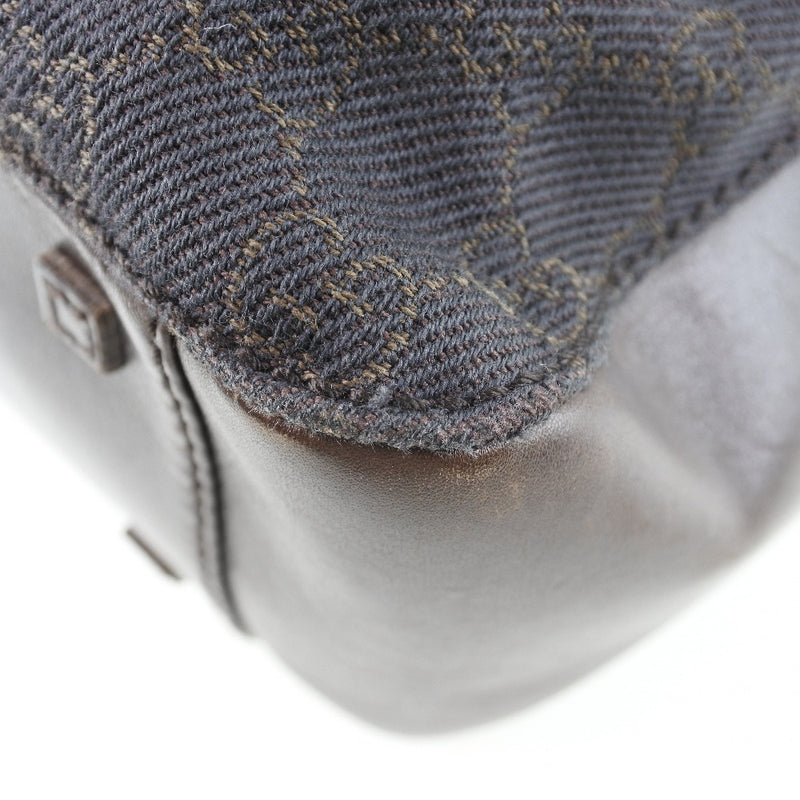 [GUCCI] Gucci 101919 Handbag GG Canvage tea Ladies Handbag A-Rank