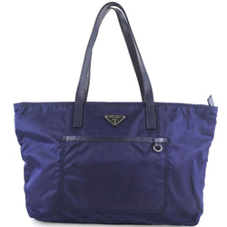 PRADA Prada Bag tote bag Nylon navy blue unisex tote bag A rank