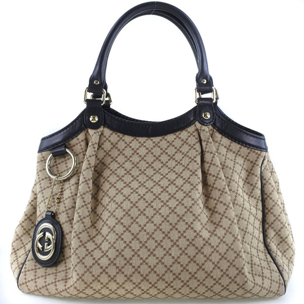 GUCCI】グッチ スーキー ディアマンテ 211944 キャンバス ベージュ