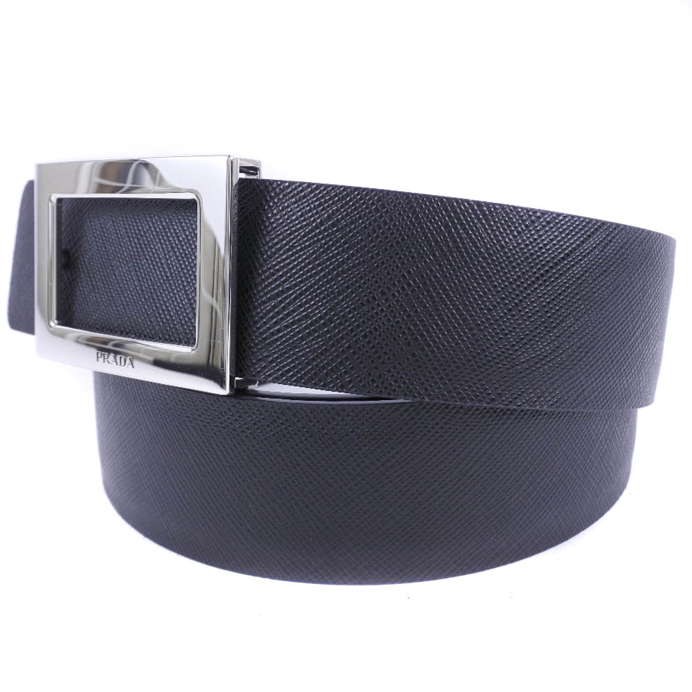 PRADA】プラダ サフィアーノ 2CA004 ベルト カーフ 黒 レディース