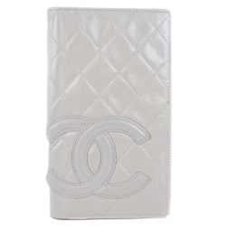 [CHANEL] Chanel Cambon Line Calf White Ladies Long Wallet