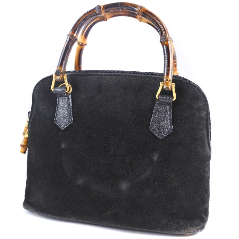 [Gucci] Gucci Bamboo 000.1274.0290 Swede x Bamboo Black Ladies Handbag