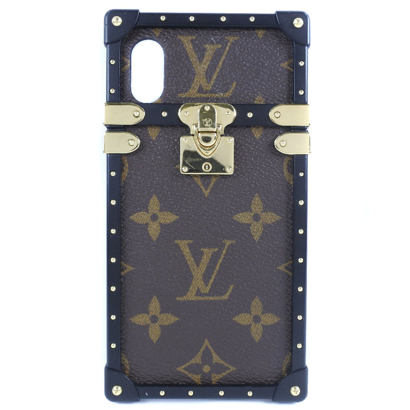 [Louis Vuitton] Louis Vuitton iPhone Case X/XS Eye Trunk M62618智能手机案例字母帆布帆布男女通用智能手机案例A+等级