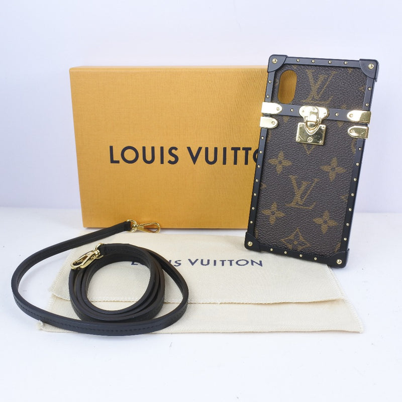 【LOUIS VUITTON】ルイ・ヴィトン
 iPhoneケースX/XS スマホケース
 アイ トランク M62618 モノグラムキャンバス iPhone case X / XS ユニセックスA+ランク