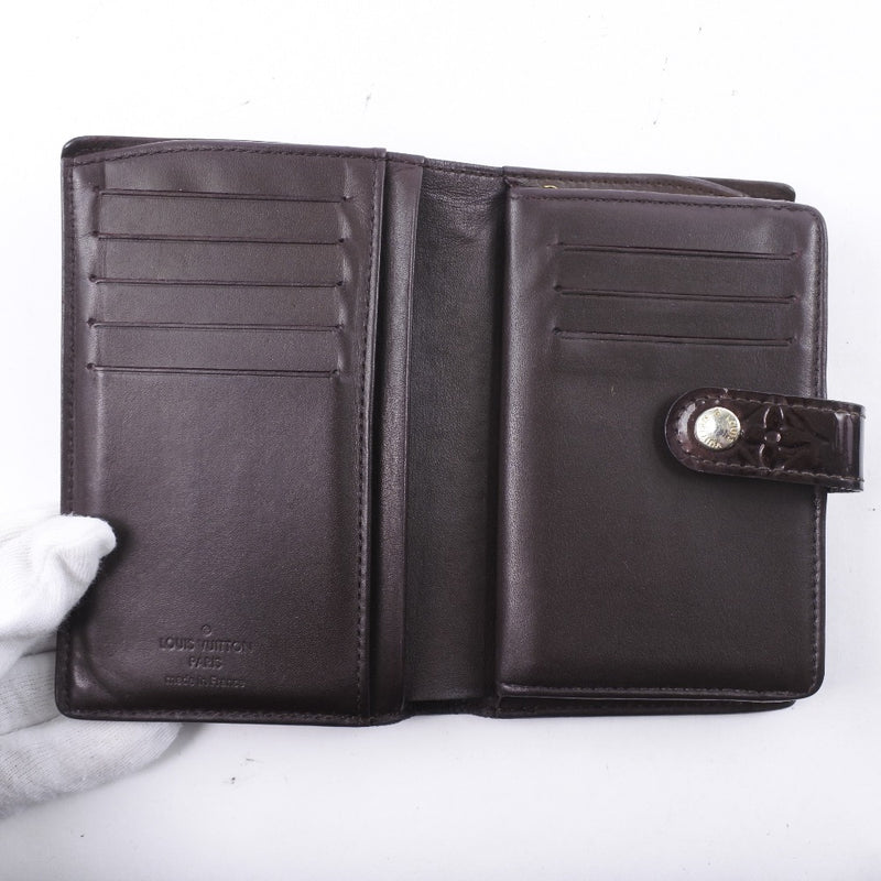 [Louis Vuitton] Louis Vuitton Portofoyille Vienois M93521 Bi-Fold Wallet Verni Amalant MI2009 Billetera de marca B-Rank