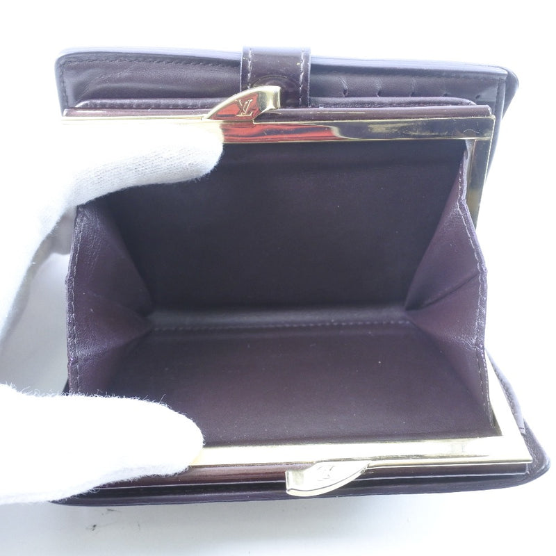 [Louis Vuitton] Louis Vuitton Portofoyille Vienois M93521 Bi-Fold Wallet Verni Amalant MI2009 Billetera de marca B-Rank