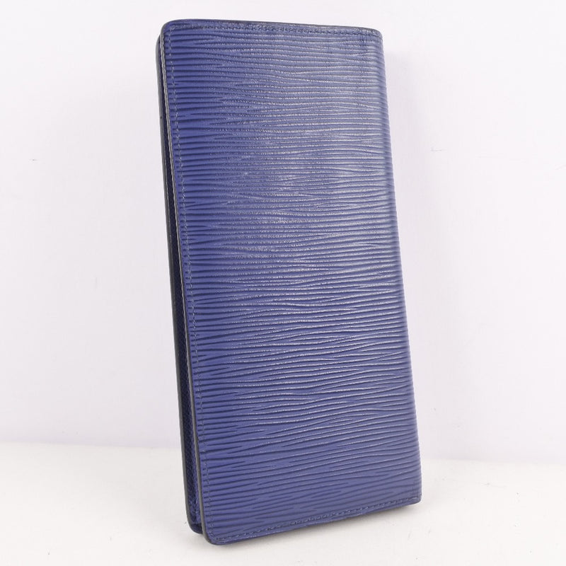 [LOUIS VUITTON] Louis Vuitton Portofoyille Braza M60616 Long Wallet Epireather Blue Celest Unisex Long Wallet A Rank