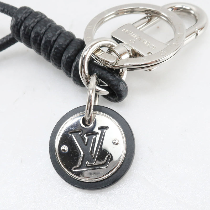 LOUIS VUITTON Key ring leather rope Noir M67224 Damier Ebene Canvas–  GALLERY RARE Global Online Store