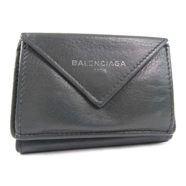 [BALENCIAGA] Balenciaga 391446 Bi -fold wallet Calf Gray Unisex
