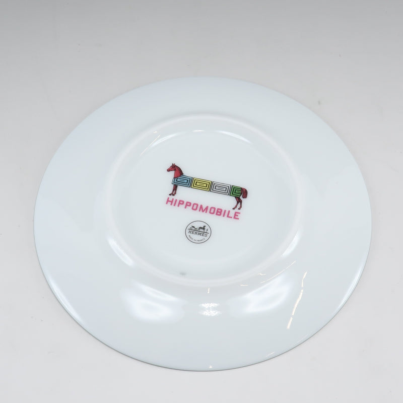 [HERMES] HIPPOMOBILE 14cm plate x 2 porcelain _ tableware A-rank