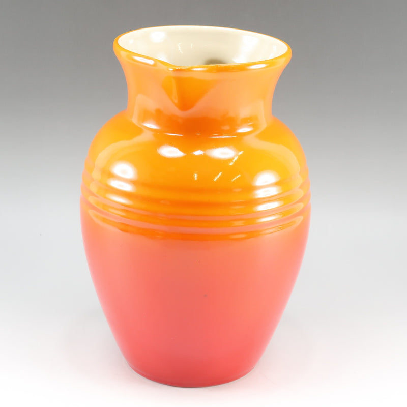 【LE CREUSET】ル・クルーゼ
 ピッチャー/水差し (大) 食器
 H22cm オレンジ pitcher/jug (large) ユニセックスA+ランク
