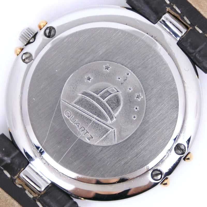 【OMEGA】オメガ
 コンステレーション デイデイト ステンレススチール×金メッキ×レザー 茶 クオーツ アナログ表示 メンズ ベージュ文字盤 腕時計