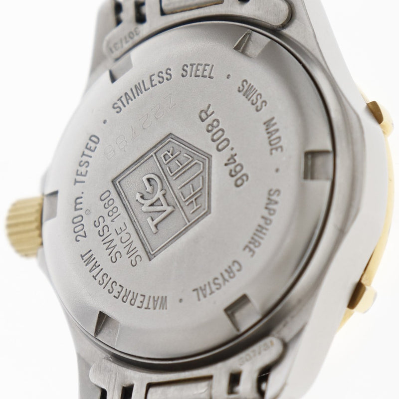 【TAG HEUER】タグホイヤー
 プロフェッショナル 964.008R ステンレススチール×金メッキ ゴールド クオーツ アナログ表示 レディース ゴールド文字盤 腕時計