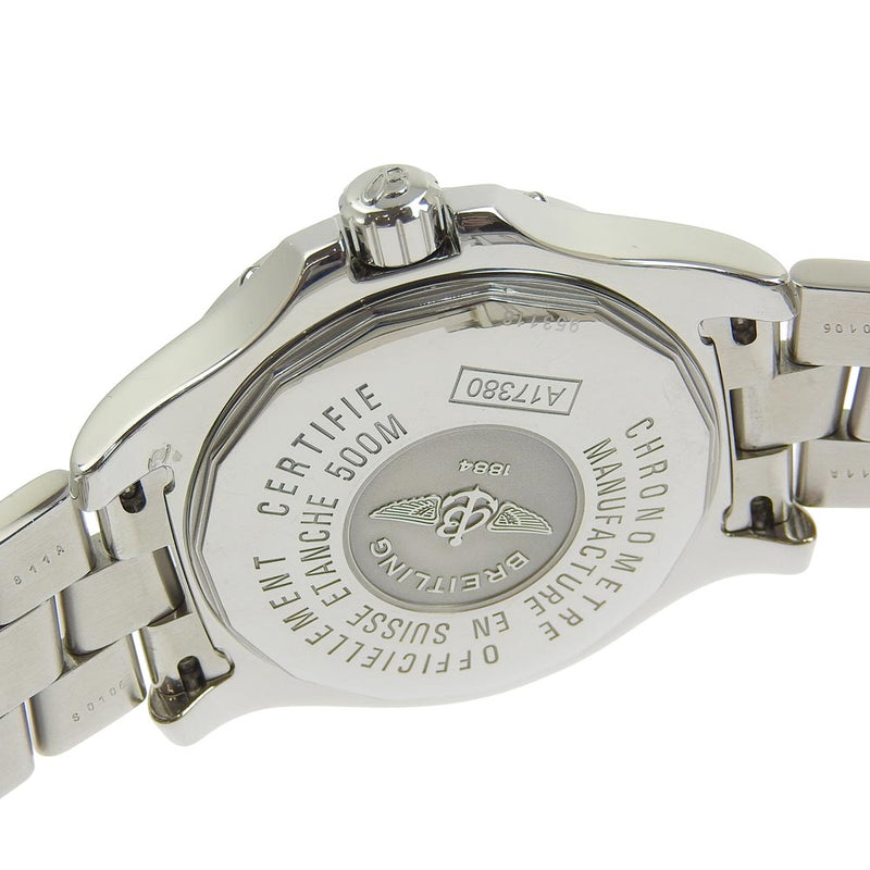 【BREITLING】ブライトリング
 コルト A17380 ステンレススチール 自動巻き アナログ表示 メンズ ネイビー文字盤 腕時計
Aランク