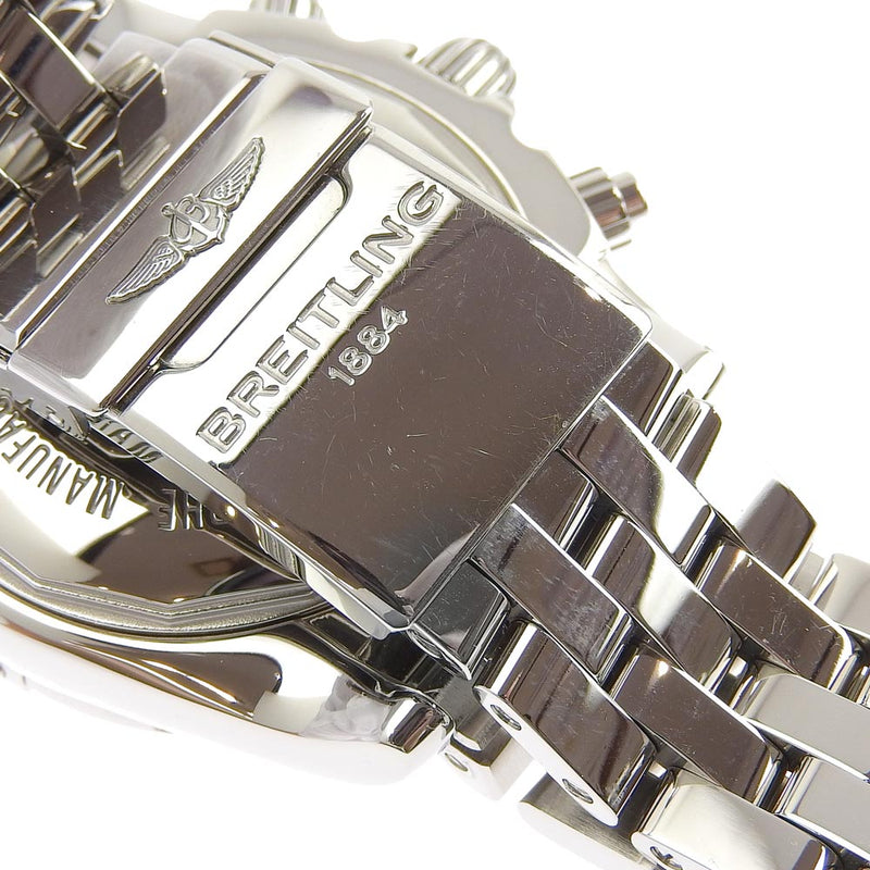 [Breitling] Breitling Chronomat 44 AB011012 Silver de acero inoxidable cronógrafo automático cronógrafo para hombres Marril negro Mira un rango