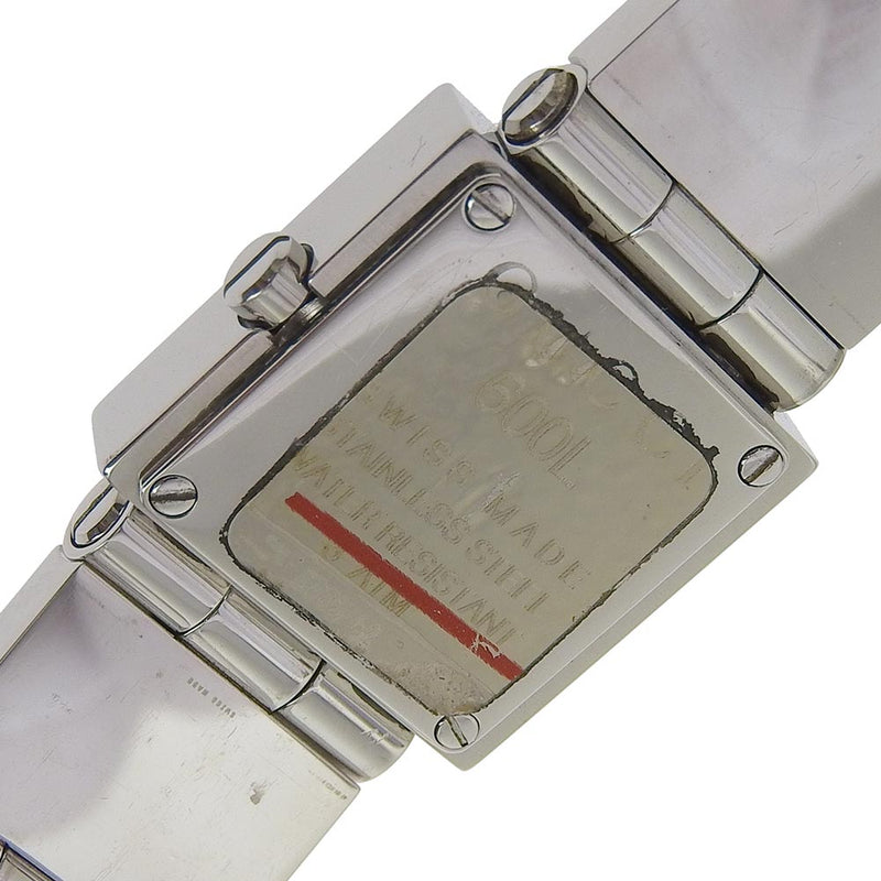 【GUCCI】グッチ
 660L ステンレススチール シルバー クオーツ アナログ表示 レディース 黒文字盤 腕時計
A-ランク