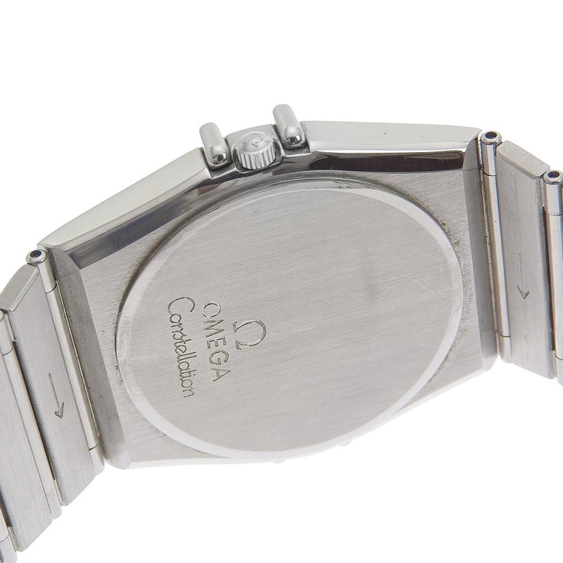 [Omega] Fecha del día de la constelación de omega 1520.30 Reloj de dial de plata para hombres de cuarzo de acero inoxidable