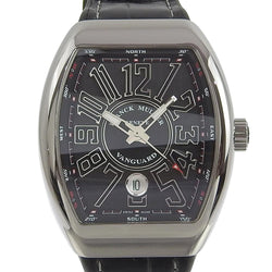 [Franck MULLER] Frank Muller Vanguard V41SCDTACNR Stainless steel x Leather x Rubber Automatic Wind Analog Division Men's Black Dial Watch A-Rank