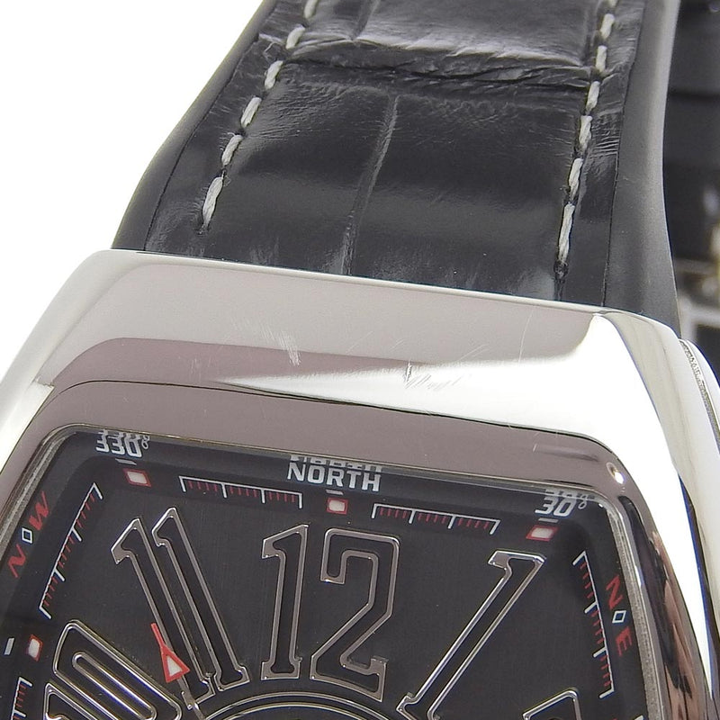 【FRANCK MULLER】フランクミュラー
 ヴァンガード V41SCDTACNR ステンレススチール×レザー×ラバー 黒 自動巻き アナログ表示 メンズ 黒文字盤 腕時計
A-ランク