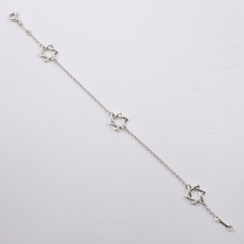 [TIFFANY & CO.] Tiffany Star of David El Saperetti Silver 925 Ladies Bracelet A+Rank