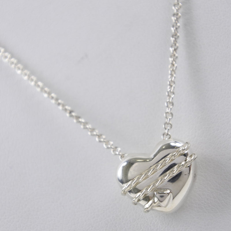 [TIFFANY & CO.] Tiffany Heart & Arrow Silver 925 Ladies Necklace A+Rank