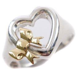 [Tiffany＆Co。] Tiffany Heart Ribbon Silver 925 13女士戒指 /戒指A+等级