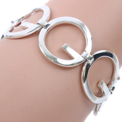 [GUCCI] Gucci G Logo Silver 925 Unisex Bracelet A+Rank