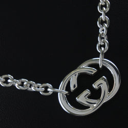 [GUCCI] Gucci Interlocking G Silver 925 Unisex Necklace A+Rank