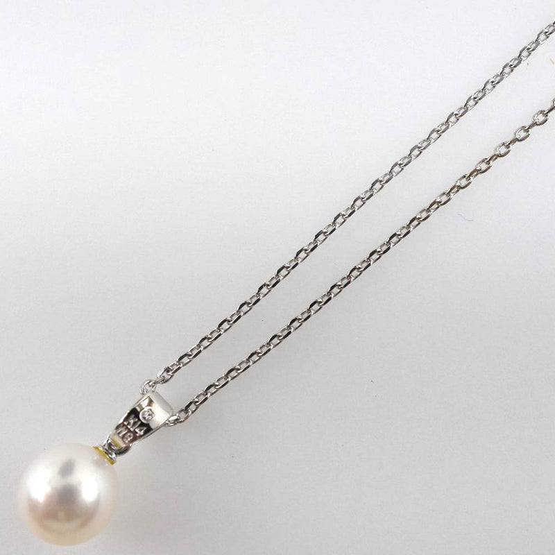 [Mikimoto] Mikimoto K14 Gold White Gold X Pearl Ladies Collar SA Rank