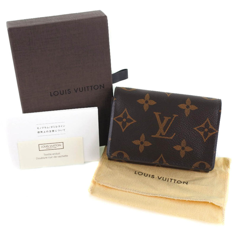 LOUIS VUITTON Envelope Business Card Holder Monogram. Size