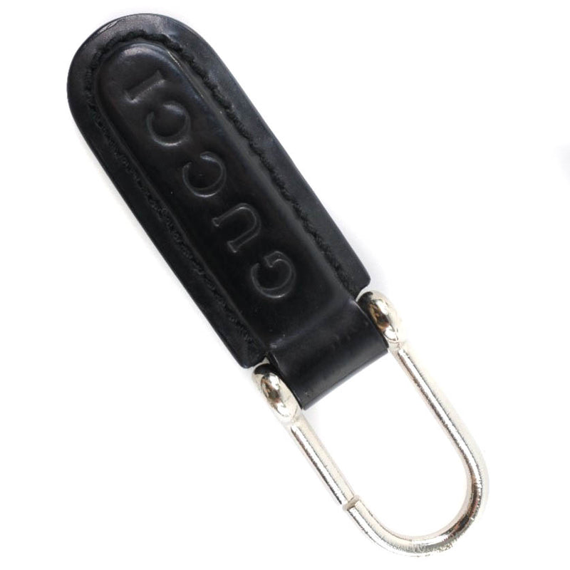 Gucci Vintage 90's leather keyring black 