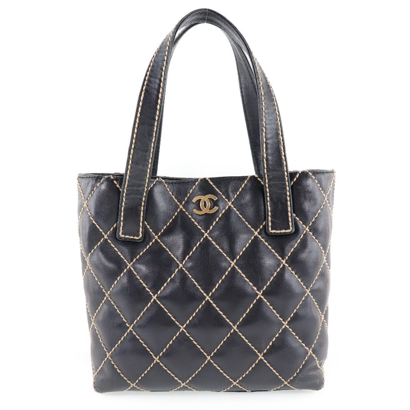 [CHANEL] Chanel Wild Stitch A18126 Curf Ladies Tote Bag