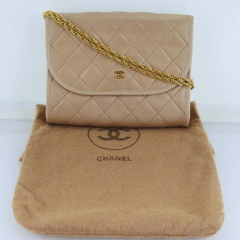 CHANEL] Chanel Chain Shoulder Matrasse AGNEAU TANNE C00060
