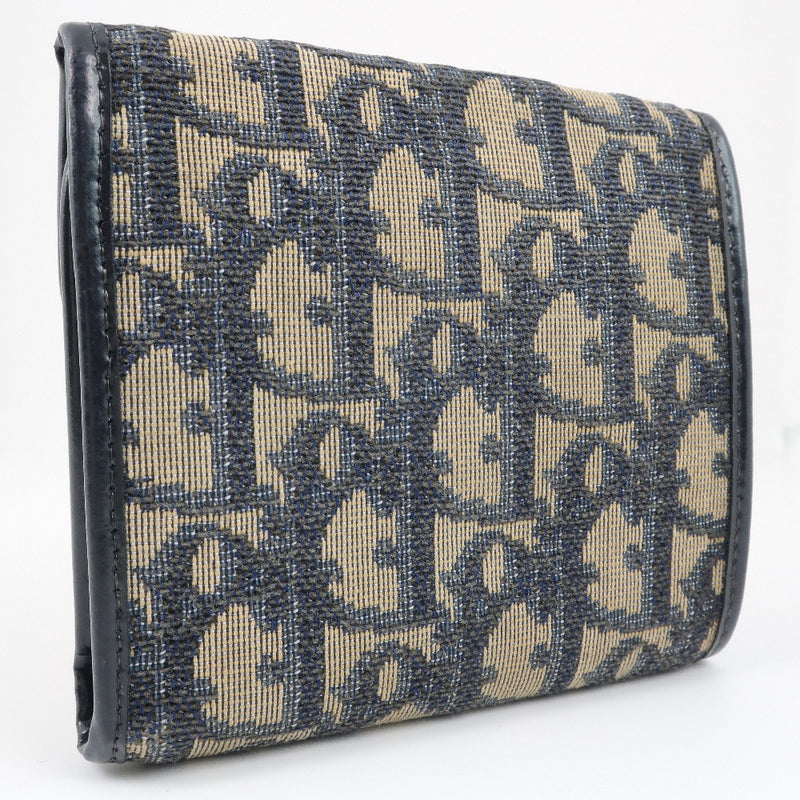 Dior】クリスチャンディオール トロッター 二つ折り財布 キャンバス
