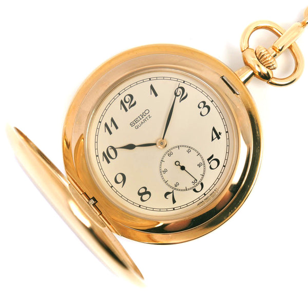 [Seiko] Seiko 7N07-001A Reloj de bolsillo Oro letra por el segundo segundo dorado unisex dial un rango