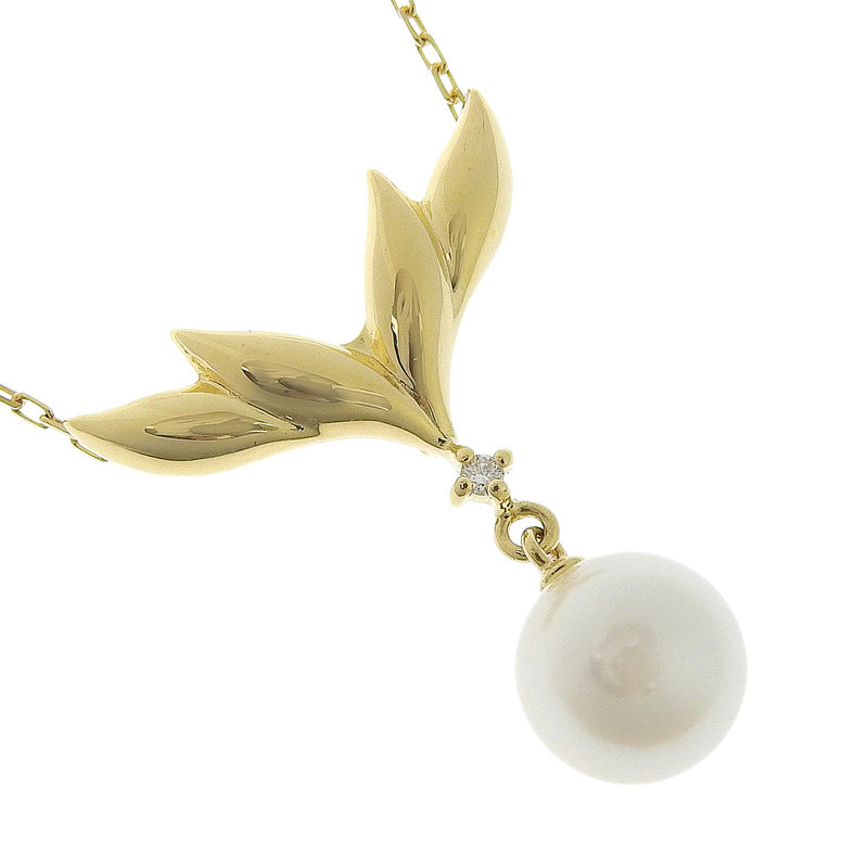 [Mikimoto] Mikimoto Pearl K18 Oro amarillo X Pearl Ladies Collar Sa Rank