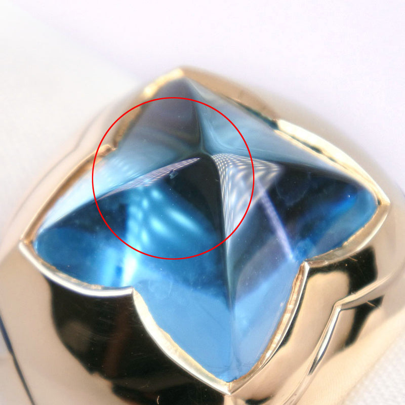 BVLGARI】ブルガリ ピラミデ リング・指輪 K18イエローゴールド×ブルー 