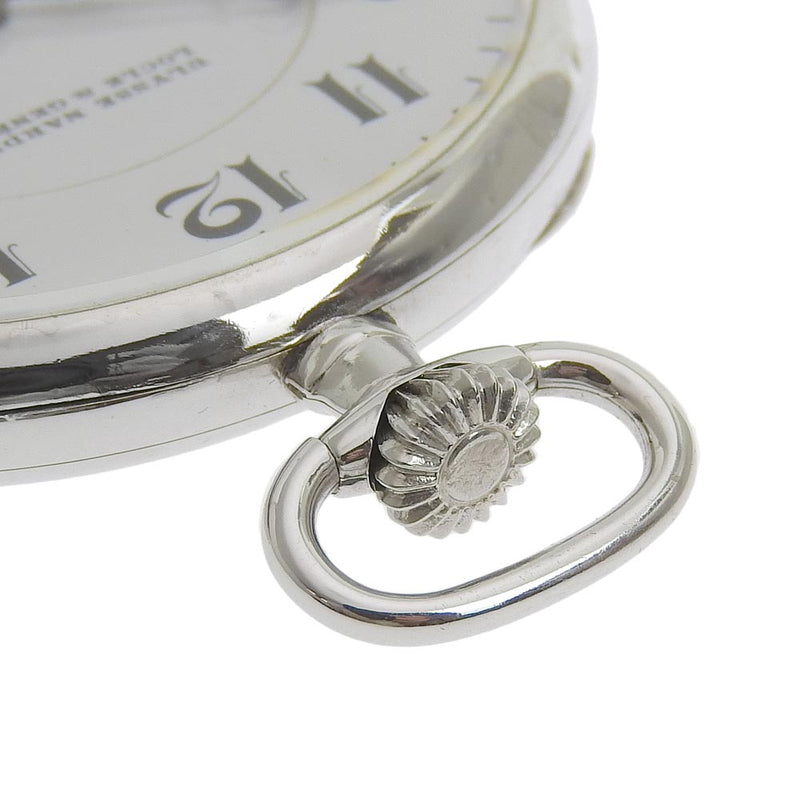 [Ulysse Nardin] Ulys Naldan Small Pt Platinum Platinum Silver Human Round Unisex Pocket White Pocket Clock de bolsillo