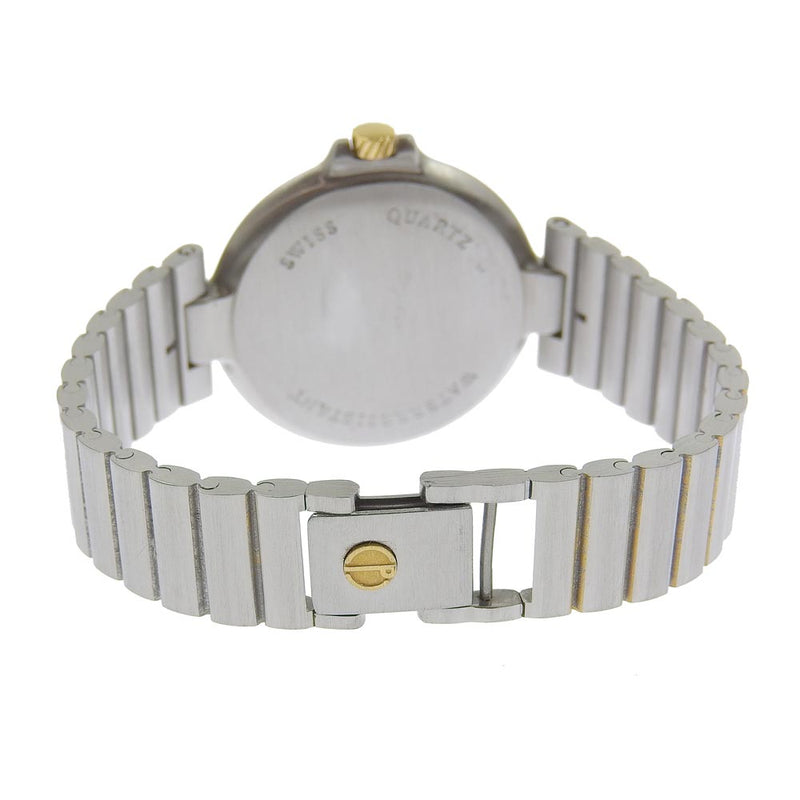 【Dunhill】ダンヒル
 エリート デイト ステンレススチール×金メッキ シルバー クオーツ アナログ表示 ボーイズ 白文字盤 腕時計