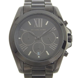 【Michael Kors】マイケルコース
 ブラッドショー MK-5550 ステンレススチール 黒 クオーツ クロノグラフ ユニセックス 黒文字盤 腕時計