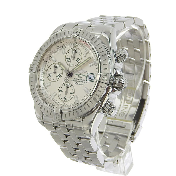 [BREITLING] Breitling
 Clan Mat Evolution A13356 Stainless Steel Silver Automatic Wind Chronograph Men's Silver Dial Watch
A-rank